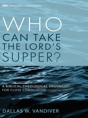cover image of Who Can Take the Lord's Supper?